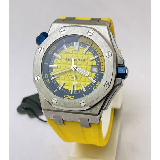 Audemars Piguet Diver Yellow Rubber Strap Swiss Automatic Watch