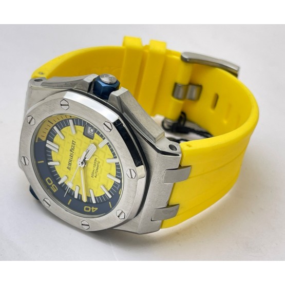 Audemars Piguet Diver Yellow Rubber Strap Swiss Automatic Watch