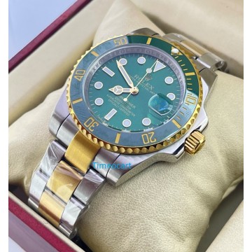 Rolex Submariner Green Dial Dual Tone Swiss Automatic Watch