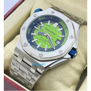 Audemars Piguet Diver Steel Bracelet Green Swiss Automatic Watch