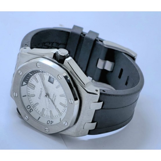 Audemars Piguet Diver White Black Rubber Strap Swiss Automatic Watch