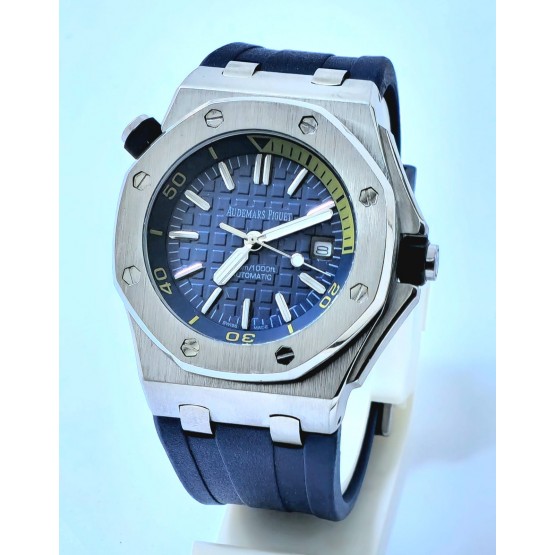 Audemars Piguet Diver Blue Rubber Strap Swiss Automatic Watch