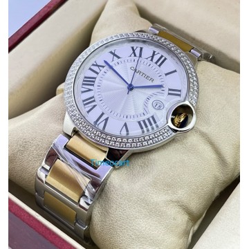 Cartier Ballon Bleu Jewel Bezel Watch 