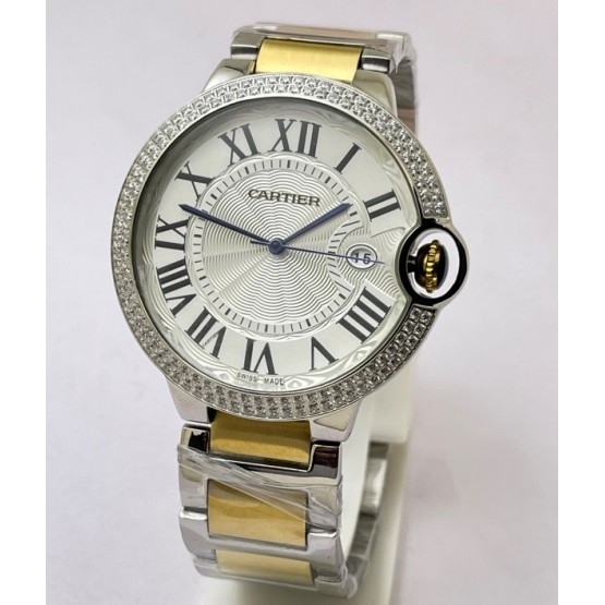 Cartier Ballon Bleu Jewel Bezel Watch 