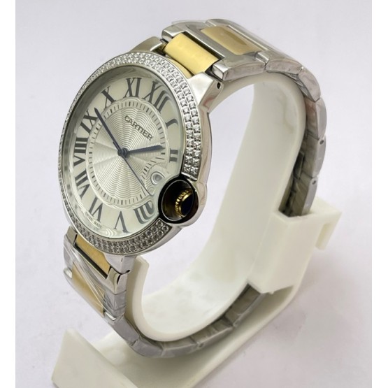 Cartier Ballon Bleu Jewel Bezel Watch 