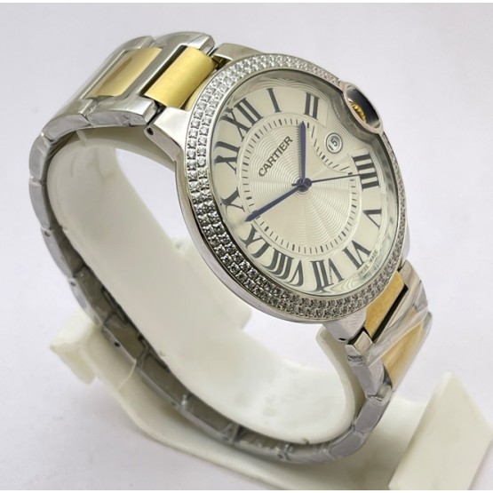 Cartier Ballon Bleu Jewel Bezel Watch 