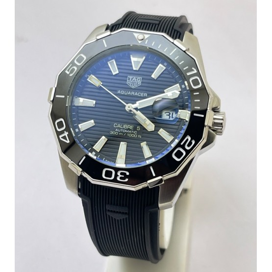 Tag Heuer Aquaracer Calibre 5 Black Rubber Strap Swiss Automatic Watch