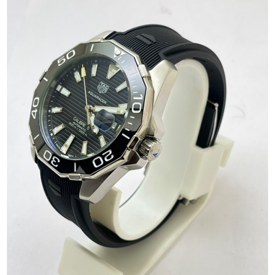 Tag Heuer Aquaracer Calibre 5 Black Rubber Strap Swiss Automatic Watch