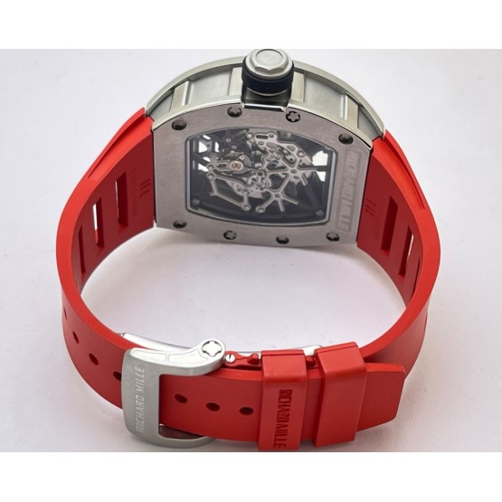 Richard Mille RM 035 Americas Edition Red Strap Swiss ETA 7750 Valjoux Movement Watch