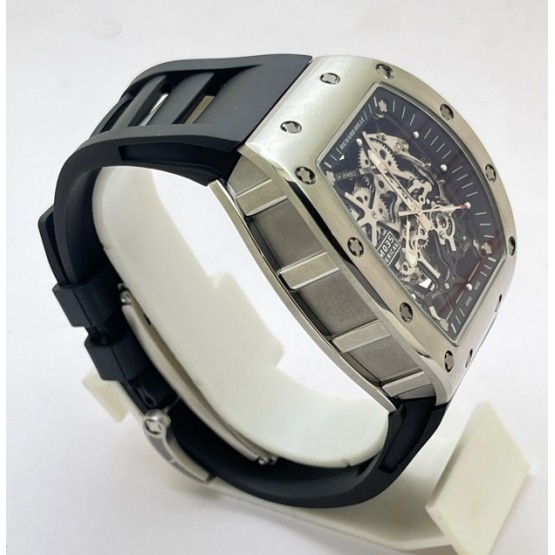 Richard Mille RM 035 Americas Edition Black Strap Swiss ETA 7750 Valjoux Movement Watch