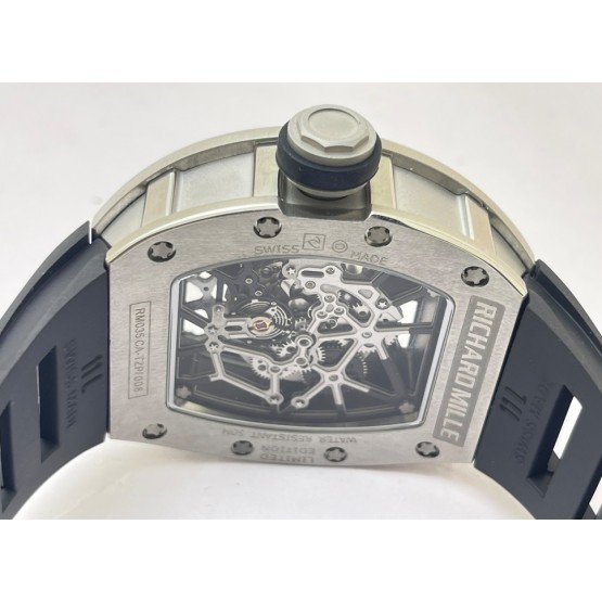 Richard Mille RM 035 Americas Edition Black Strap Swiss ETA 7750 Valjoux Movement Watch