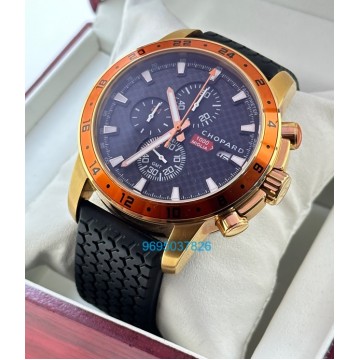 Chopard Mille Miglia Zagato Chronograph Orange Bezel Rubber Strap Watch