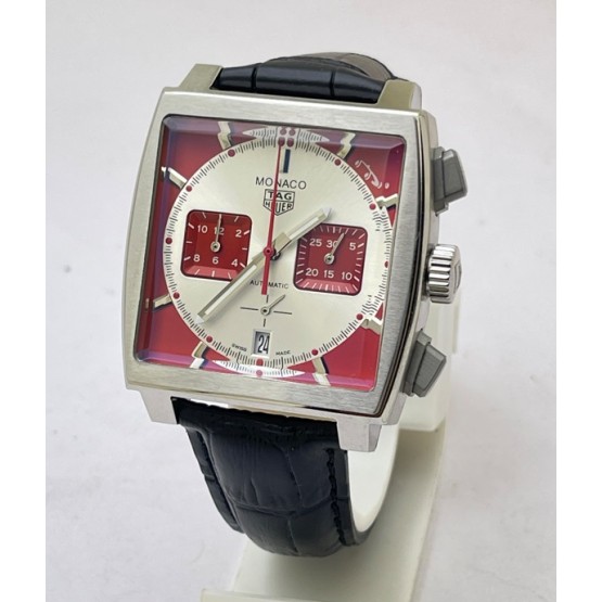 Tag Heuer Monaco Caliber 12 Red & White Watch