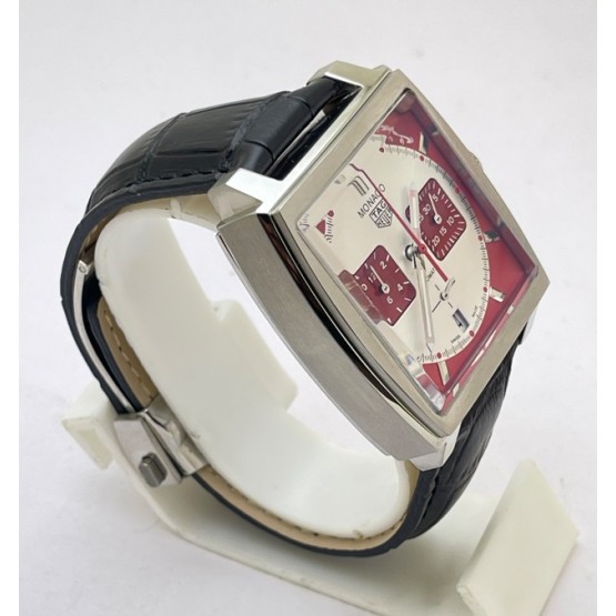 Tag Heuer Monaco Caliber 12 Red & White Watch