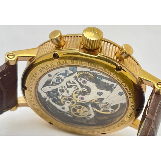 Breguet Classique Chronopraph Rose Gold Swiss ETA 7750 Valjoux Automatic Movement Watch