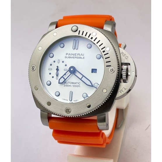 Panerai Submersible Orange Rubber Strap Swiss Automatic Watch