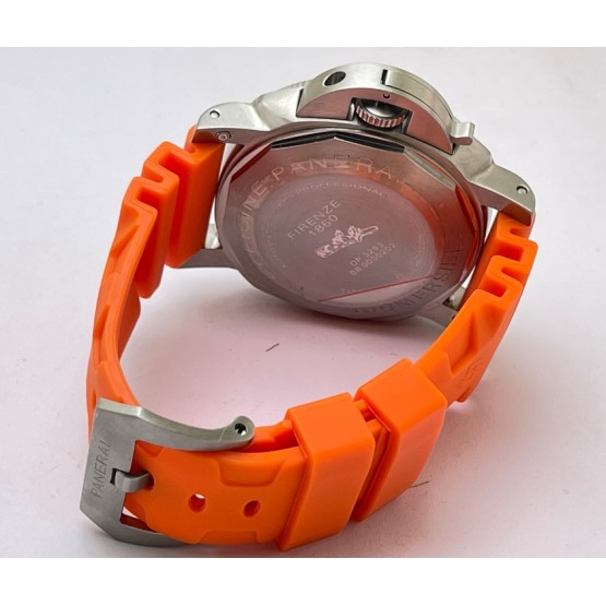 Panerai Submersible Orange Rubber Strap Swiss Automatic Watch