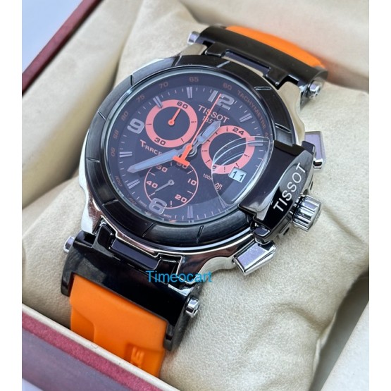 Tissot T - Race Moto GP Orange Rubber Strap Watch