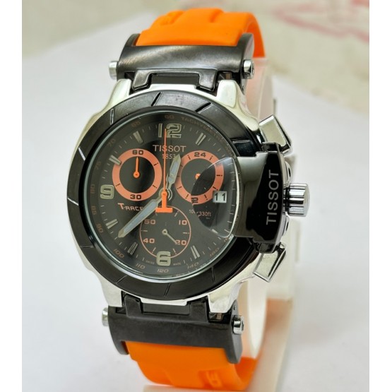 Tissot T - Race Moto GP Orange Rubber Strap Watch