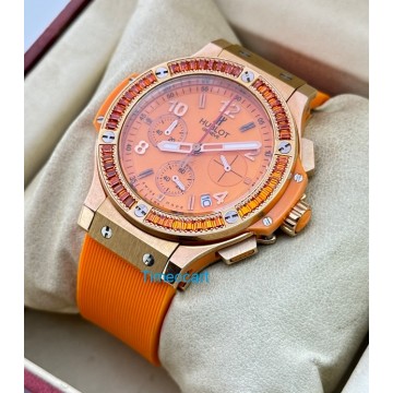 Hublot Big Bang Tutti Frutti Orange Ladies Watch