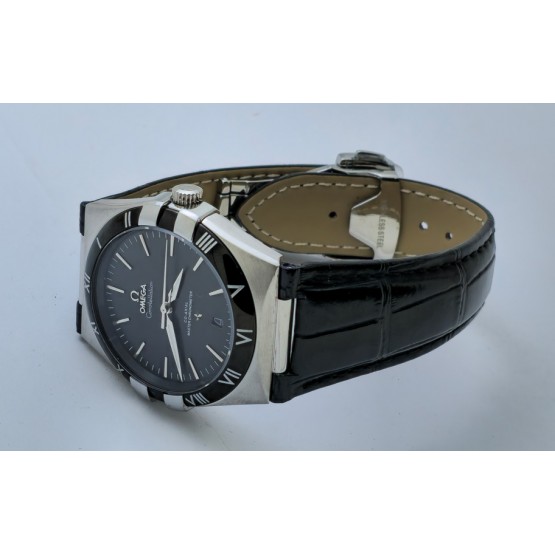 Omega Constellation Black Strap Swiss Automatic Watch