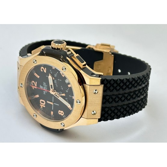 Hublot Big Bang Rose Gold 2 Black Rubber Strap Watch