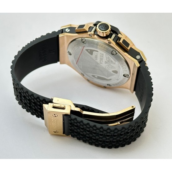 Hublot Big Bang Rose Gold 2 Black Rubber Strap Watch