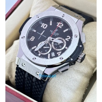 Hublot Big Bang Steel Black 2 Rubber Strap Watch