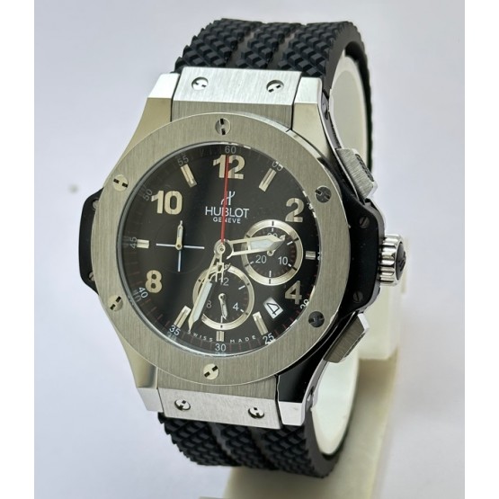 Hublot Big Bang Steel Black 2 Rubber Strap Watch