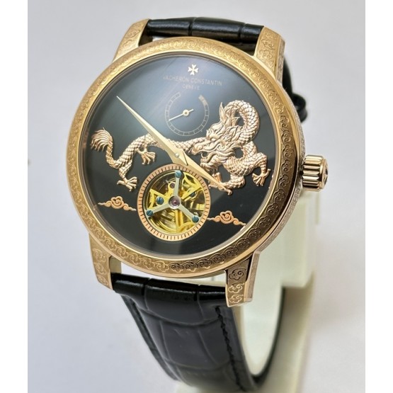 Vacheron Constantin Traditionnelle GMT Tourbillon Dragon Swiss Automatic Watch