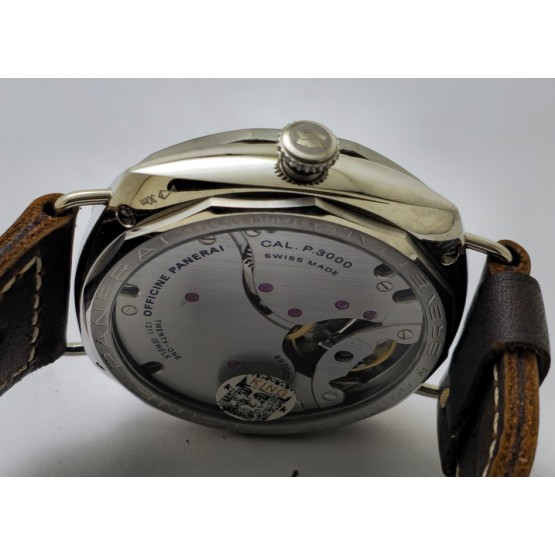 Panerai Radiomir Acciaio Brevettato Swiss ETA 2250 Valjoux Movement Automati Watch