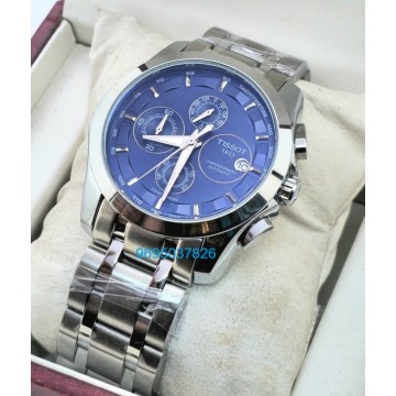 Tissot Couturier Blue Steel Bracelet Watch