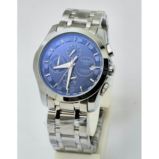 Tissot Couturier Blue Steel Bracelet Watch