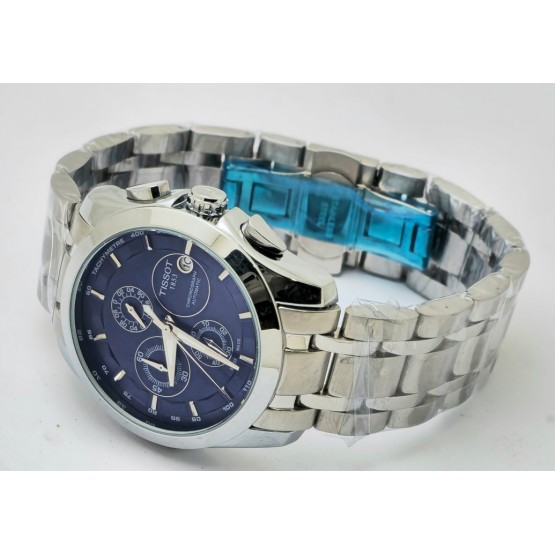 Tissot Couturier Blue Steel Bracelet Watch