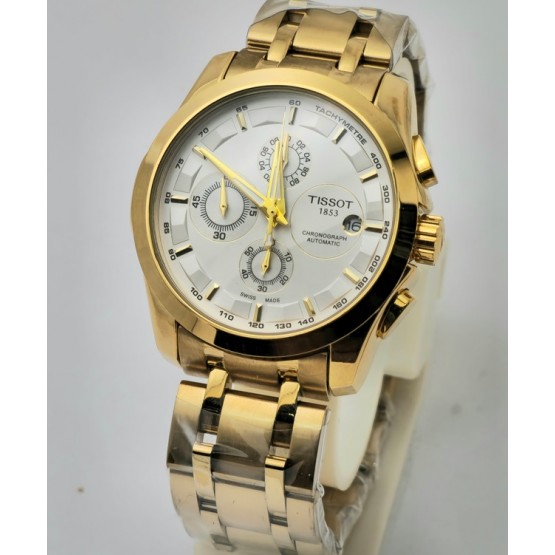 Tissot Couturier White Golden Bracelet Watch