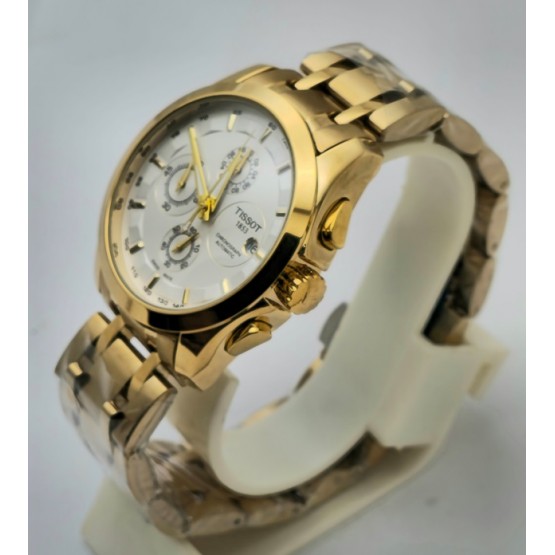 Tissot Couturier White Golden Bracelet Watch