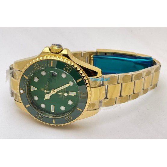 Rolex Submariner Green Full Gold Swiss Automatic Watch