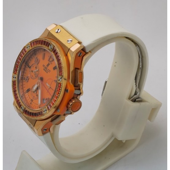 Hublot Big Bang Tutti Frutti Orange Ladies Watch