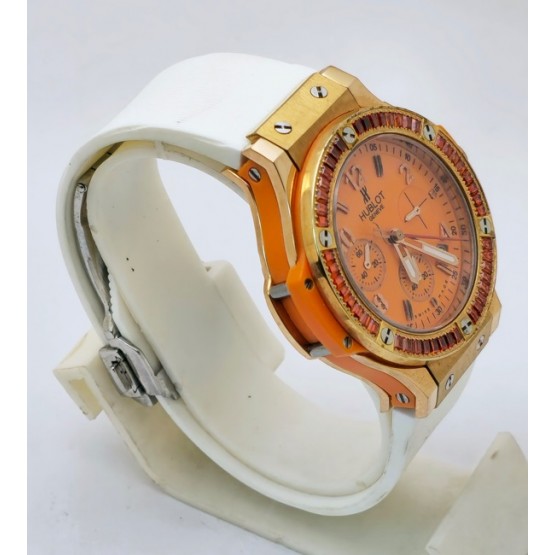 Hublot Big Bang Tutti Frutti Orange Ladies Watch