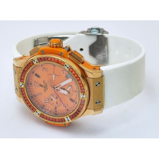 Hublot Big Bang Tutti Frutti Orange Ladies Watch