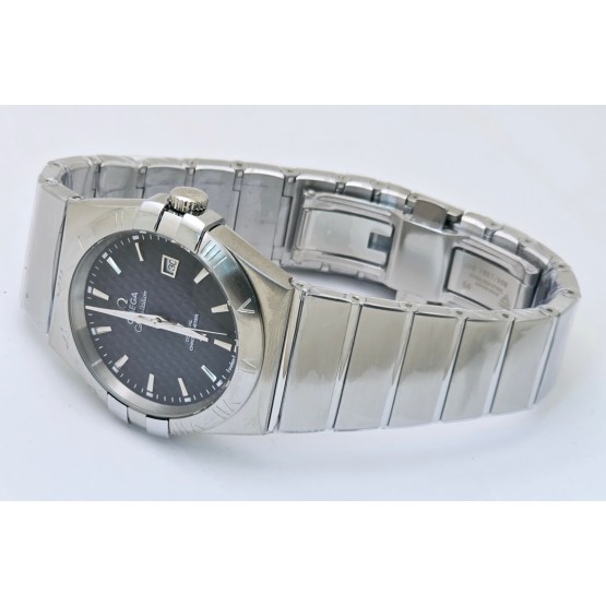 Omega Constellation Double Eagle Black Steel Watch