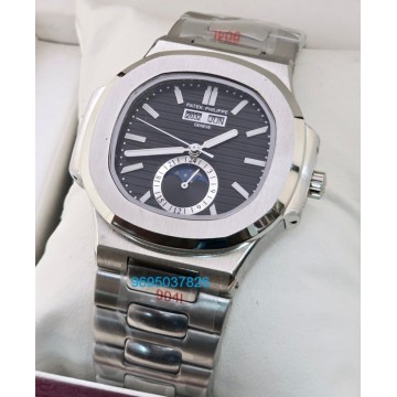 Patek Philippe Nautilus Annual Calendar Black Steel Swiss Automatic Watch