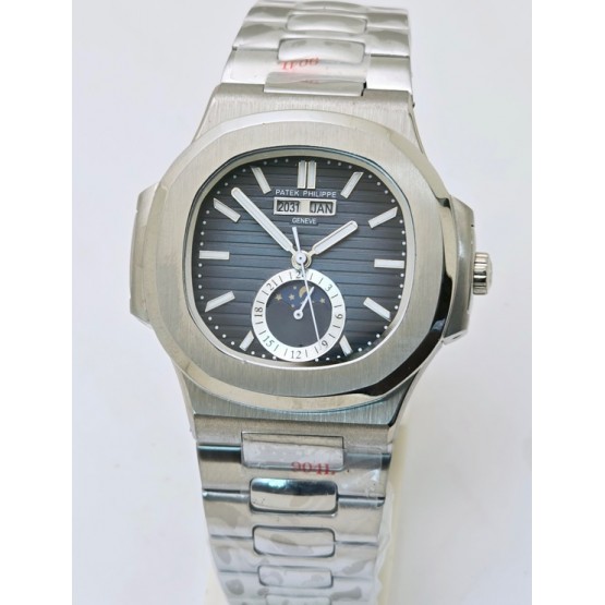 Patek Philippe Nautilus Annual Calendar Blue Steel Swiss Automatic Watch