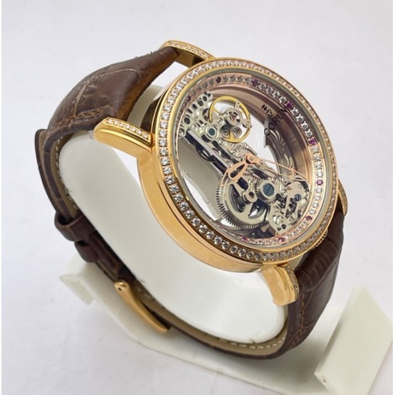 Corum Bubble Golden Bridge Diamond Bezel Round Swiss Automatic Watch