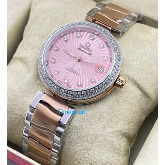 Omega Ladymatic Nicole Kidman Pink Dual Tone Ladies Watch