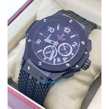 Hublot Big Bang Full Black Rubber Strap Watch