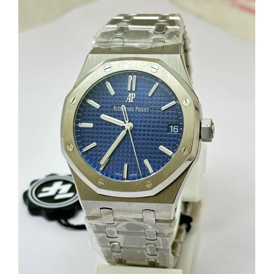 Audemars Piguet Royal Oak Steel Blue Swiss ETA Valjoux 7750 Automatic Watch