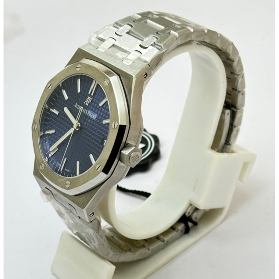 Audemars Piguet Royal Oak Steel Blue Swiss ETA Valjoux 7750 Automatic Watch