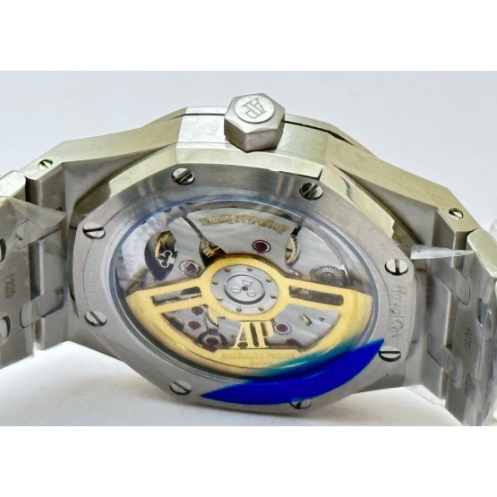 Audemars Piguet Royal Oak Steel Blue Swiss ETA Valjoux 7750 Automatic Watch