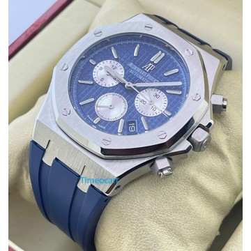 Audemars Piguet Chronometer Blue Rubber Strap Watch